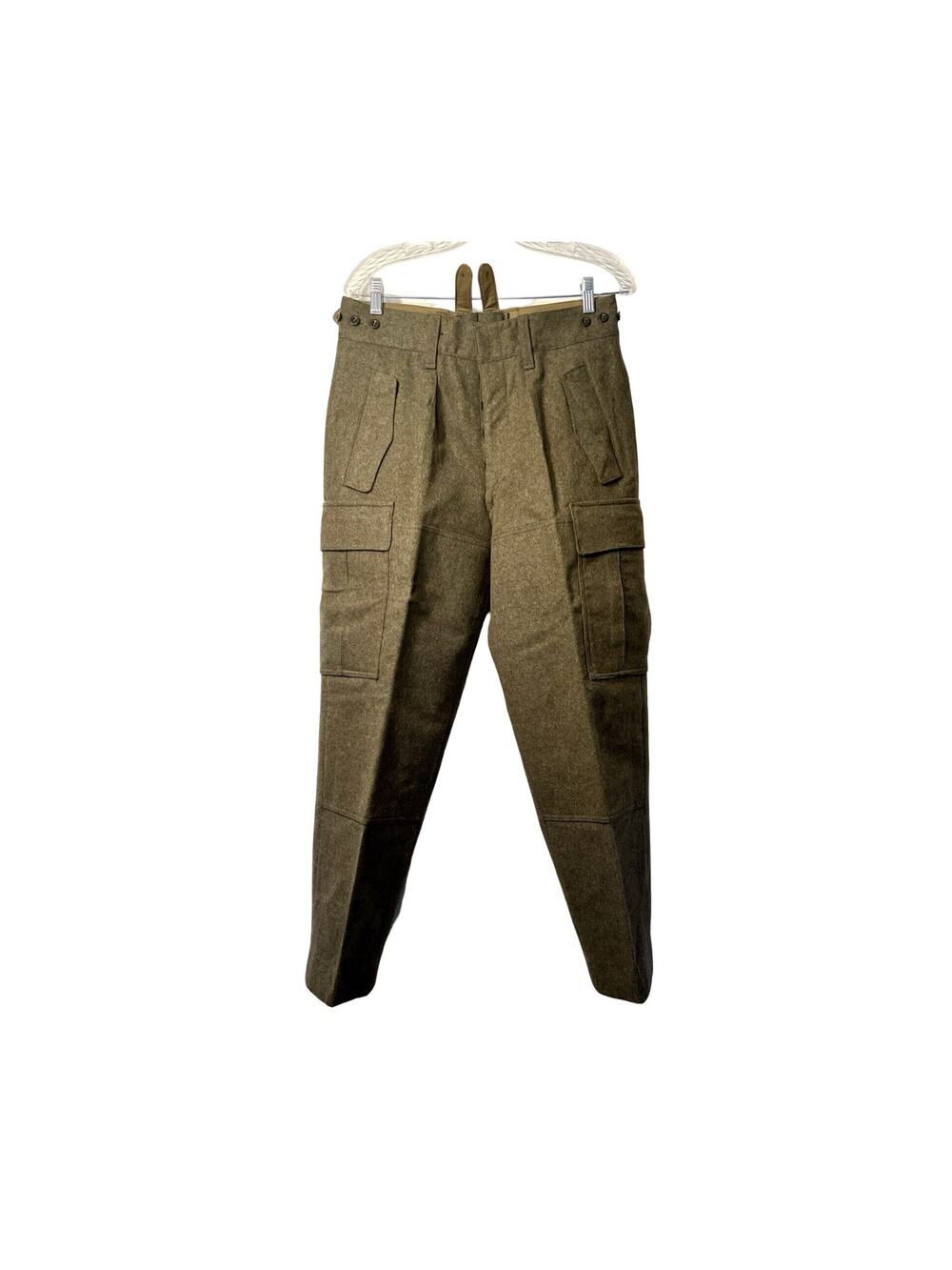 German Bundeswehr Military Cargo Pants Olive Drab Field Trousers Vintage 1970s